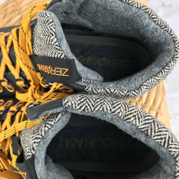 Cole Haan ZeroGrand Hiking Boot Black Leather 11B - Picture 7 of 10